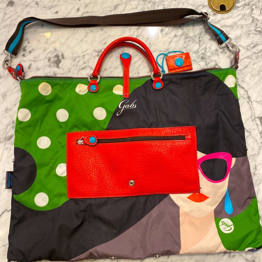 Gabs leather/cotton bag